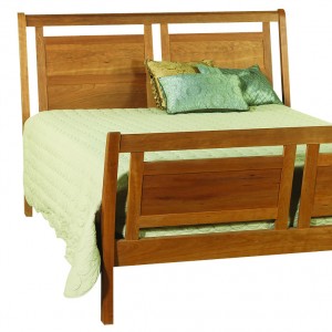 Sleigh bed by Vermont Furniture Design